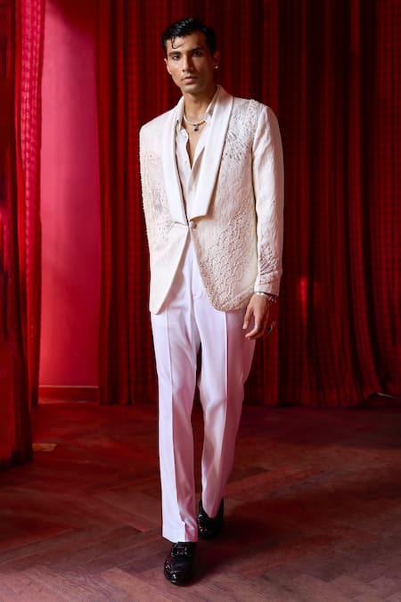 Asuka Celestial Enigma Embroidered Tuxedo & Trouser Set 