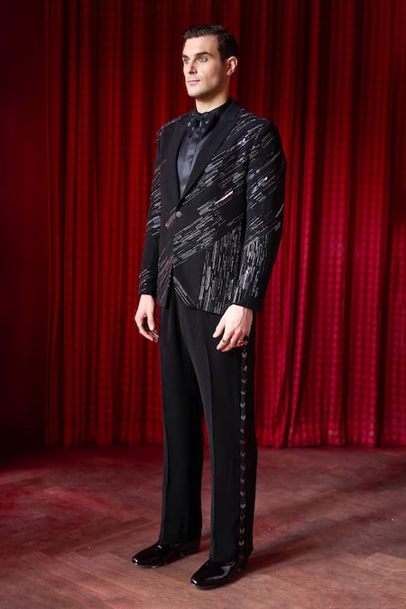 Asuka Embroidered Tuxedo & Trouser Set 