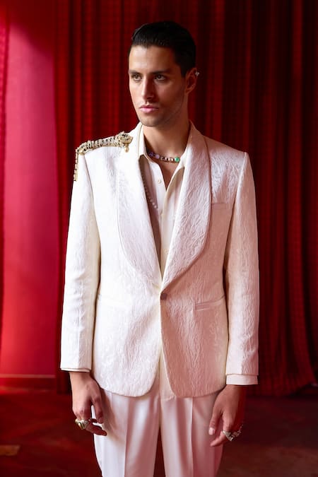 Buy Asuka Black Silk Cut Work Cutdana Embroidered Tuxedo Set Online at Aza Fashions Buy_Asuka_Black Silk Cut Work Cutdana Embroidered Tuxedo Set _Online_at_Aza_Fashions