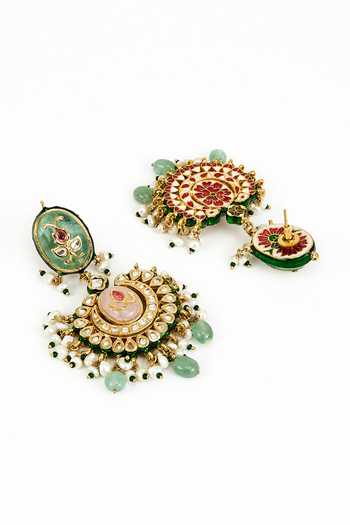 Vivinia By Vidhi Mehra Gold Plated Beads Kundan And Embellished Long Necklace Set Online at Aza Fashions Vivinia By Vidhi Mehra_Gold Plated Beads Kundan And Embellished Long Necklace Set _Online_at_Aza_Fashions