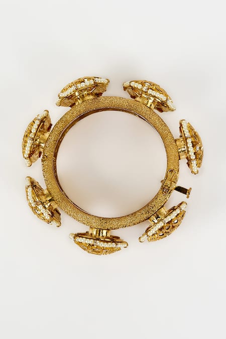 Vivinia By Vidhi Mehra Saadgi Kundan Embellished Kada Bangle 