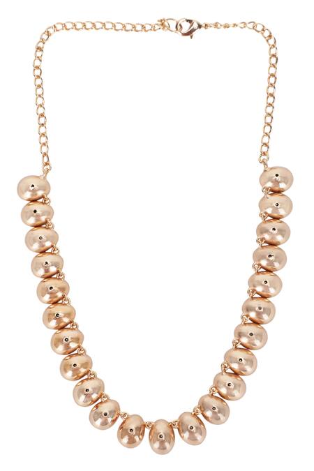 Shop_Auraa Trends_White Kundan Embellished Necklace And Earring Set _Online_at_Aza_Fashions