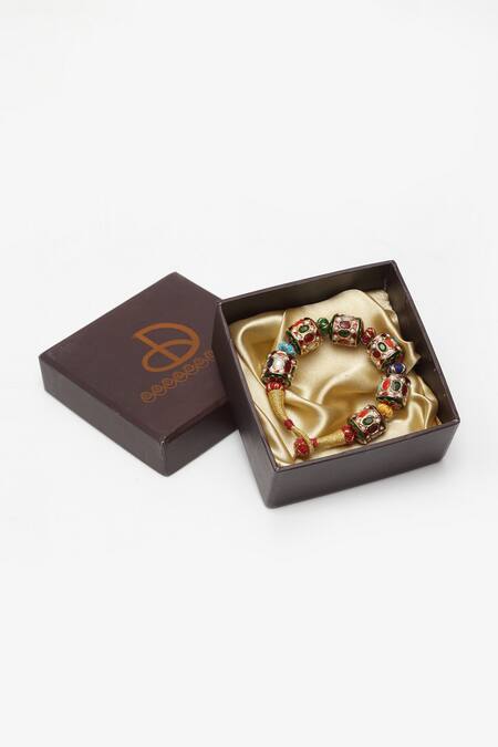 Dugran By Dugristyle_Gold Plated Stones Semi Precious Bracelet_Online_at_Aza_Fashions