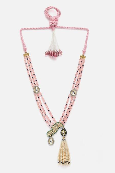 Dugran By Dugristyle Gold Plated Peacock Shaped Pendant Necklace Online at Aza Fashions Dugran By Dugristyle_Gold Plated Peacock Shaped Pendant Necklace _Online_at_Aza_Fashions