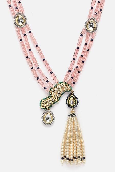 Buy Dugran By Dugristyle Gold Plated Peacock Shaped Pendant Necklace Online at Aza Fashions Buy_Dugran By Dugristyle_Gold Plated Peacock Shaped Pendant Necklace _Online_at_Aza_Fashions