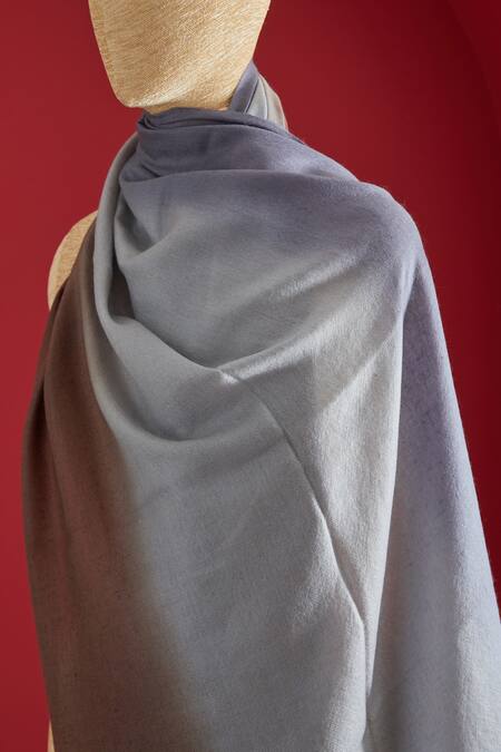 SHAZA Brown Ombre Cashmere Stole Online at Aza Fashions SHAZA_Brown Ombre Cashmere Stole _Online_at_Aza_Fashions