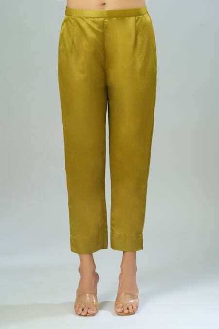 Shop Prisho Green Chiffon Embroidery Round Neck Floral Kurta Set With Dupatta Online at Aza Fashions Shop_Prisho_Green Chiffon Embroidery Round Neck Floral Kurta Set With Dupatta _Online_at_Aza_Fashions