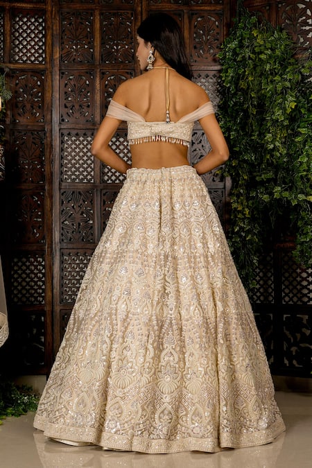 Amaltas Couture Floral Dori Embroidered Lehenga Set 
