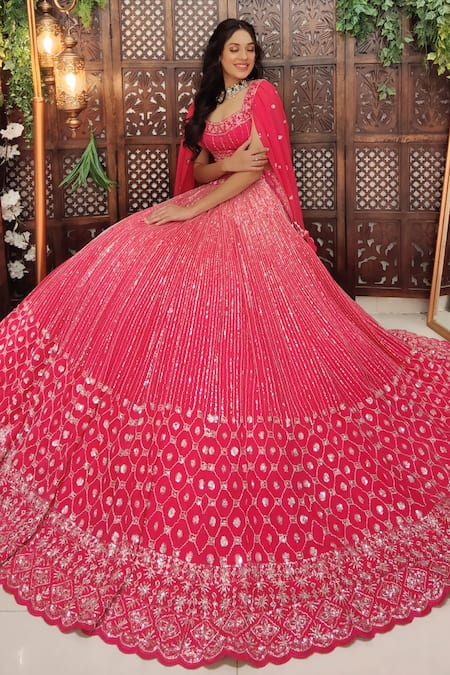 Amaltas Couture Embroidered Bridal Lehenga Set 