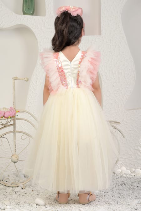 Miakki Embellished High Low Dress 