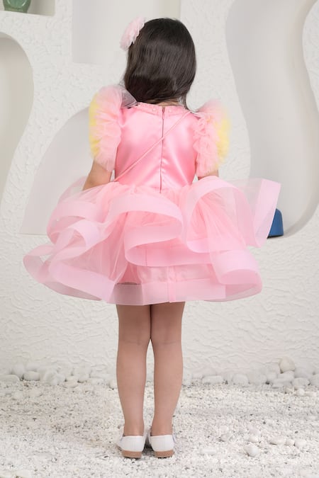 Miakki Unicorn Frilled Dress Set 