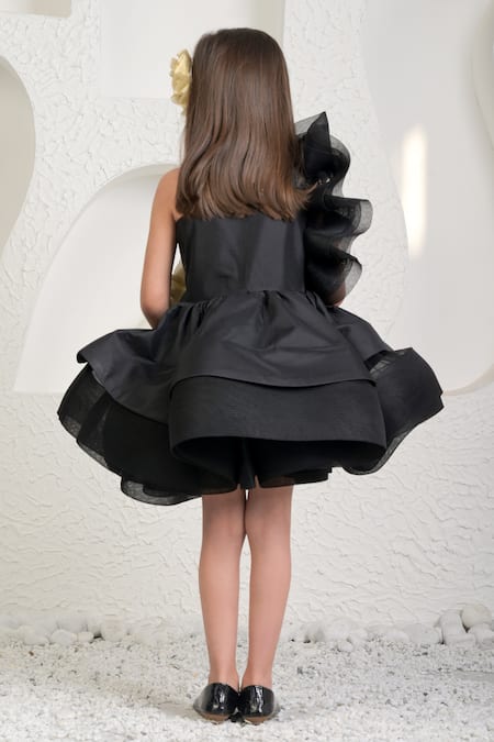 Miakki Ruffled One-Shoulder Dress 