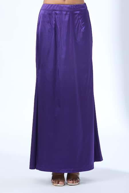 Torani_Blue Chiffon Sequins, Zari, Embroidery V-neck Ombre Saree Set _at_Aza_Fashions