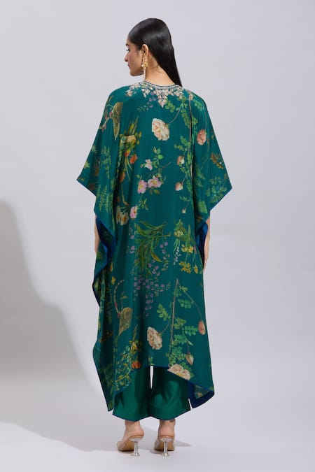Anushree Reddy Botanical Print Kaftan Set 