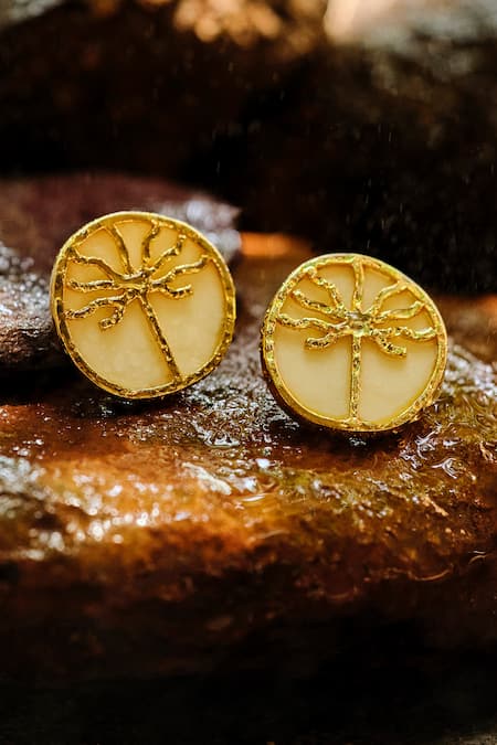 Grassroot By Anita Dongre Root Core Cutwork Studs 