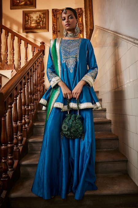 Saahiil Kapoor Aiza Short Anarkali Gharara Set 