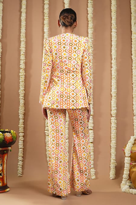 Ahi Clothing Floral Printed Top & Pant Set 