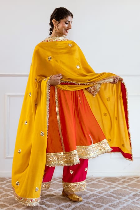 Rivaaj Clothing Gota Patti Embroidered Anarkali Set 