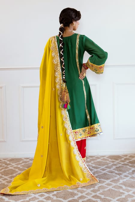 Rivaaj Clothing Gota Patti Embroidered Anarkali Set 