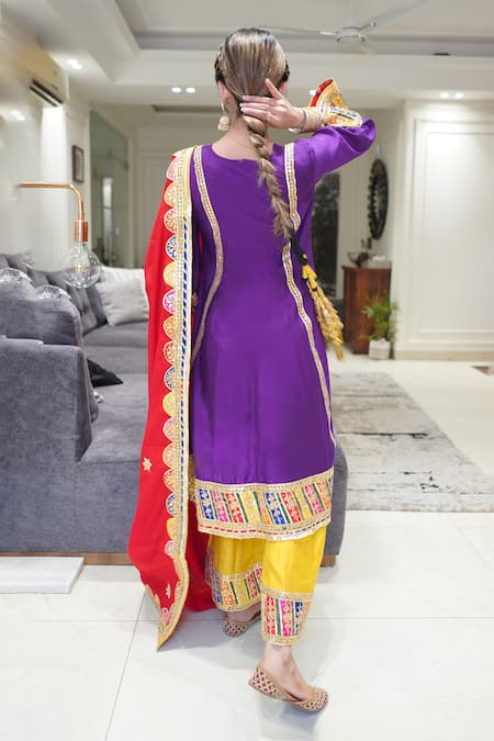 Rivaaj Clothing Gota Patti Embroidered Anarkali Set 