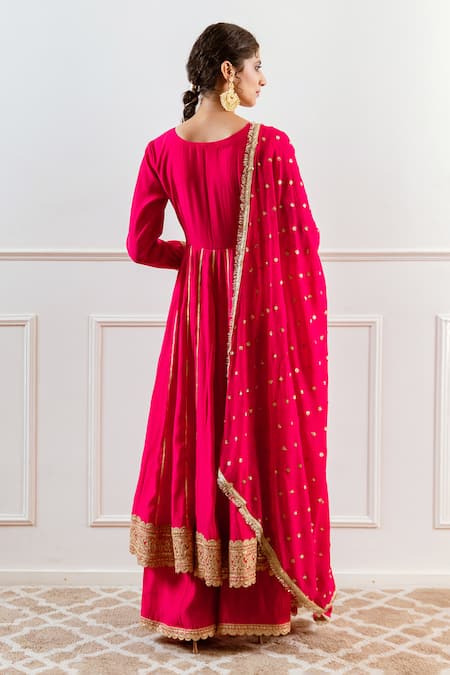 Rivaaj Clothing Embroidered Angarkha Anarkali Set 