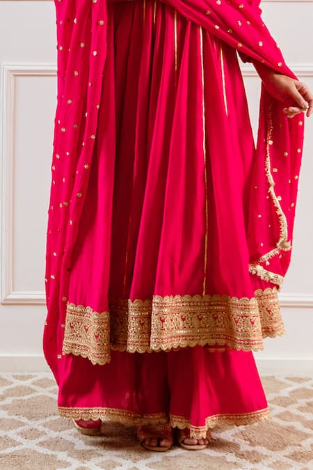 Buy Rivaaj Clothing Pink Modal, Silk Sequins, Zari, Gota Patti Embroidered Angarkha Anarkali Set Online at Aza Fashions Buy_Rivaaj Clothing_Pink Modal, Silk Sequins, Zari, Gota Patti Embroidered Angarkha Anarkali Set _Online_at_Aza_Fashions