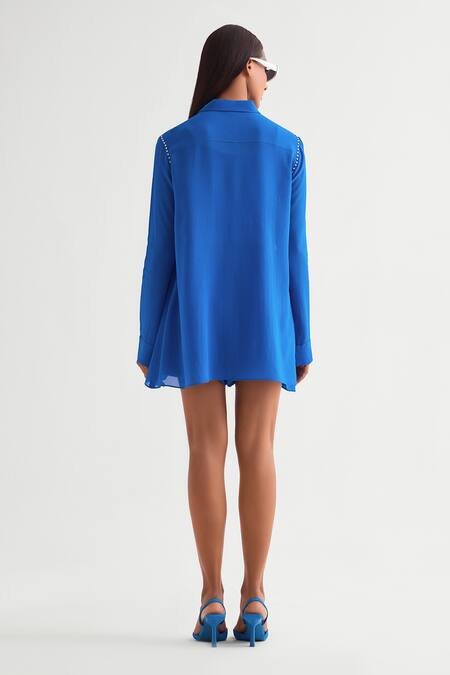 Namrata Joshipura High-Low Bead Embellished Shirt 