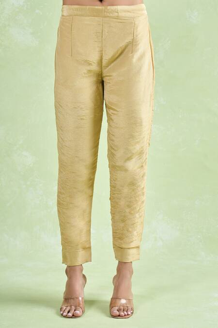 Naintara Bajaj Gold Tissue, Organza Gota Patti, Sequins, Embellished Kurta Set With Dupatta at Aza Fashions Naintara Bajaj_Gold Tissue, Organza Gota Patti, Sequins, Embellished Kurta Set With Dupatta _at_Aza_Fashions