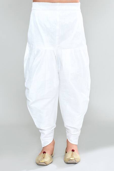 Petite Pomme_Green Brocade, Silk Embroidery Leaf Pattern Kurta Set_at_Aza_Fashions