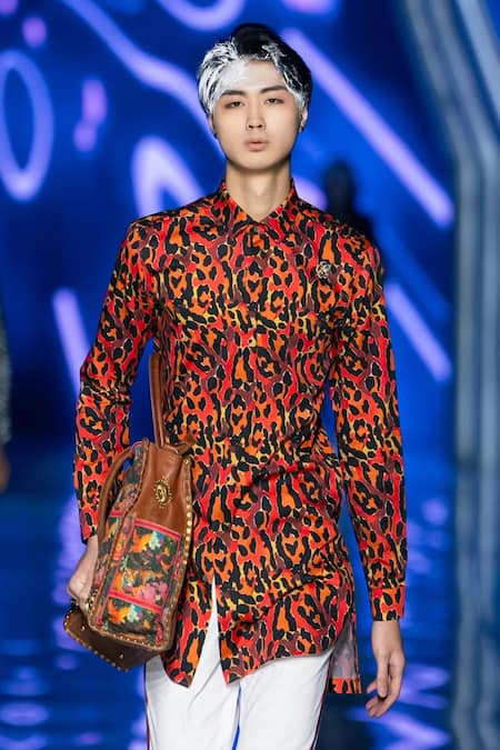 MR. Ajay Kumar Multicolor Animal Print Shirt 