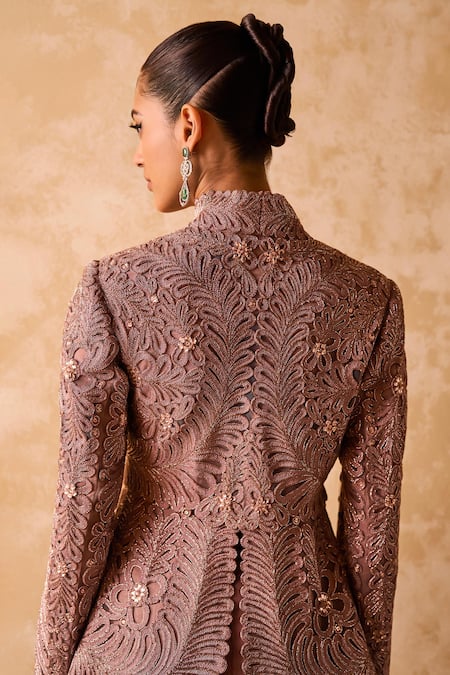 Pankaj & Nidhi Cord Embellished Jacket & Sharara Set 