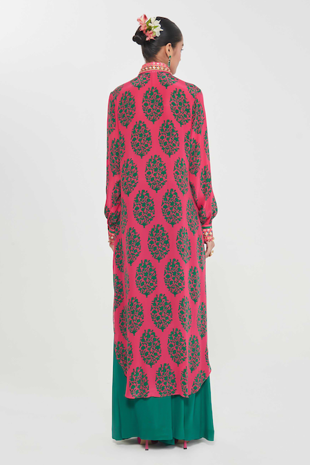 Siddhartha Bansal Rani Paisley Printed Tunic & Palazzo Set 