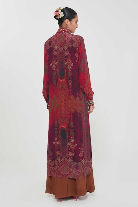 Siddhartha Bansal Paisley Print Tunic & Palazzo Set 