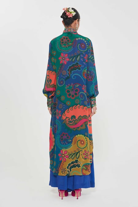 Siddhartha Bansal Paisley Print Tunic & Palazzo Set 