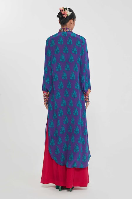 Siddhartha Bansal Paisley Printed Tunic & Palazzo Set 