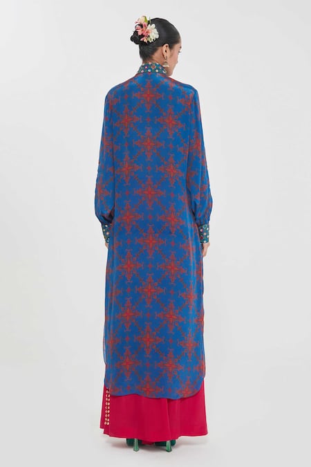 Siddhartha Bansal Noor Paisley Printed Tunic & Palazzo Set 