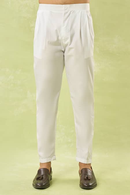 Buy_Arihant Rai Sinha_Green Velvet, Polyester Solid Sherwani And Pant Set _Online_at_Aza_Fashions