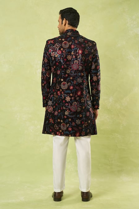 Arihant Rai Sinha Embroidered Sherwani With Polo Pant 