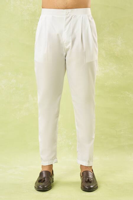 Shop_Arihant Rai Sinha_Blue Velvet, Polyester Embroidery, Sequins Sherwani And Polo Pant _Online_at_Aza_Fashions