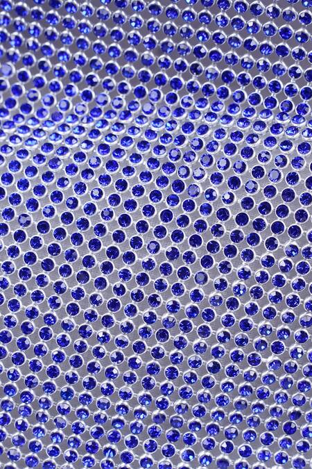 Shop_Mir Kash_Blue Rhinestones Embellished Clutch With Chain _Online_at_Aza_Fashions