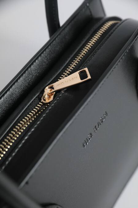 Buy_Mir Kash_Black Trapezoid Box Bag _Online_at_Aza_Fashions