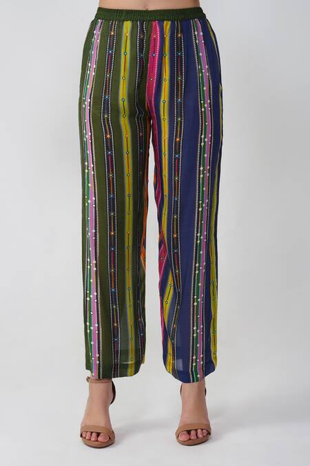 Devyani Mehrotra Multi Color Viscose Muslin Printed Floral Round Multicolor Kurta And Pant Set at Aza Fashions Devyani Mehrotra_Multi Color Viscose Muslin Printed Floral Round Multicolor Kurta And Pant Set_at_Aza_Fashions