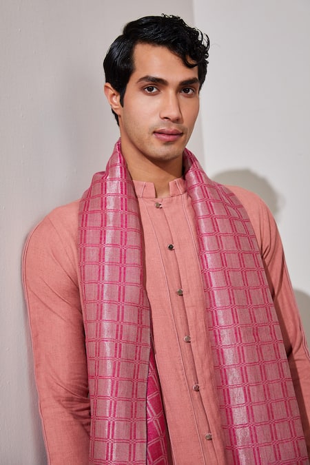 SHAZA Zari Thread Woven Stole 