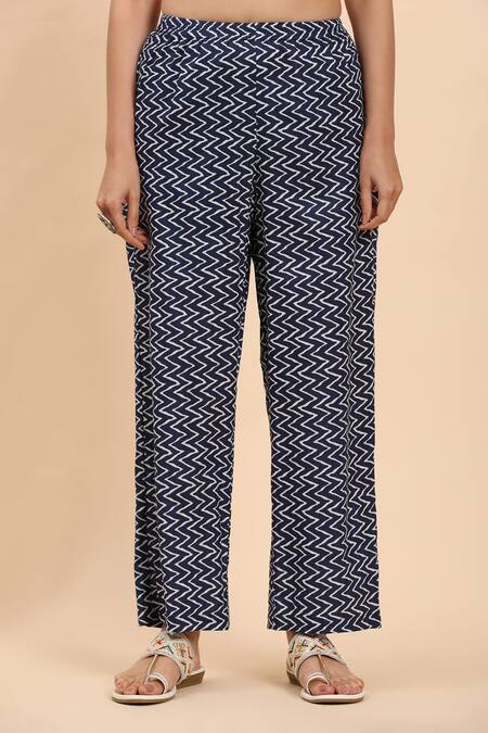 Mamicha Blue Cotton Embroidery, Sequins, Cut Work, Floral Print Kurta Palazzo Set Online at Aza Fashions Mamicha_Blue Cotton Embroidery, Sequins, Cut Work, Floral Print Kurta Palazzo Set_Online_at_Aza_Fashions