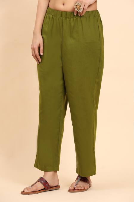 Mamicha Green Cotton Sequins, Embroidery Round Neck Geometric Kurta Set Online at Aza Fashions Mamicha_Green Cotton Sequins, Embroidery Round Neck Geometric Kurta Set_Online_at_Aza_Fashions