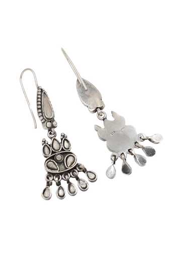 Sangeeta Boochra Silver Plated Stones Hydro Danglers Online at Aza Fashions Sangeeta Boochra_Silver Plated Stones Hydro Danglers _Online_at_Aza_Fashions