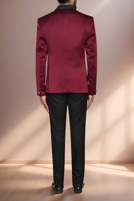 Arihant Rai Sinha Maroon Blazer & Pant Set 