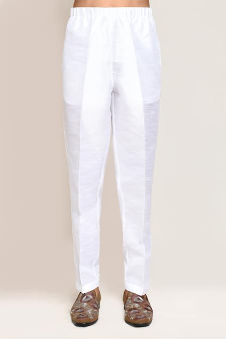 Arihant Rai Sinha_Green Silk Mint Asymmetric Kurta Set _Online_at_Aza_Fashions