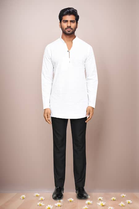 Buy Arihant Rai Sinha White Cotton, Terrycloth, Jacquard Navy Blue Geometric Woven Prince Coat Set Online at Aza Fashions Buy_Arihant Rai Sinha_White Cotton, Terrycloth, Jacquard Navy Blue Geometric Woven Prince Coat Set _Online_at_Aza_Fashions