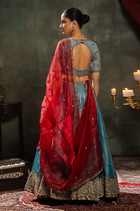 Aavya Gullista Vine Embroidered Lehenga Set 